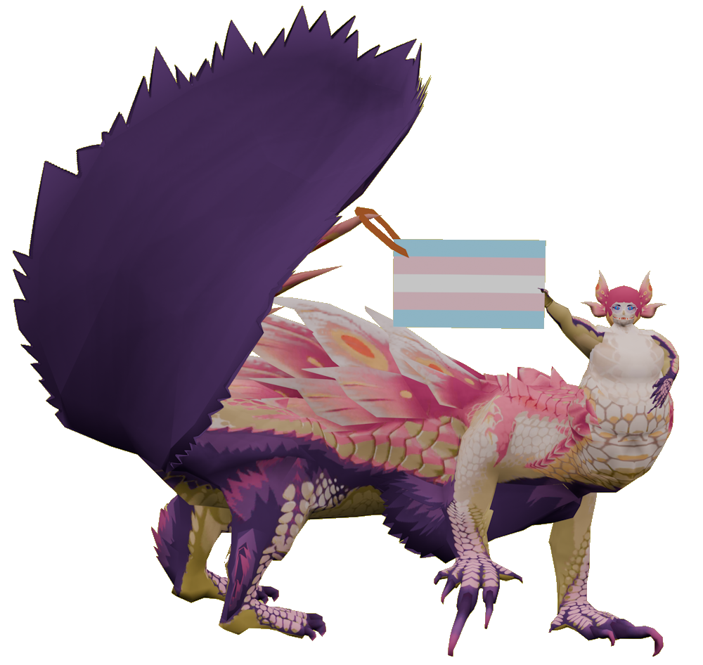 Look at me holding a trans pride flag Me holding a trans pride flag